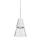 Besa Lighting Timo 6 Cord Pendant, Clear/White, Bronze Finish, 1x9W LED 1XT-TIMO6WC-LED-BR - alternate 1